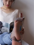 自由摄影 No.005 惬意的周末经典短灰丝陪你看看书(46)